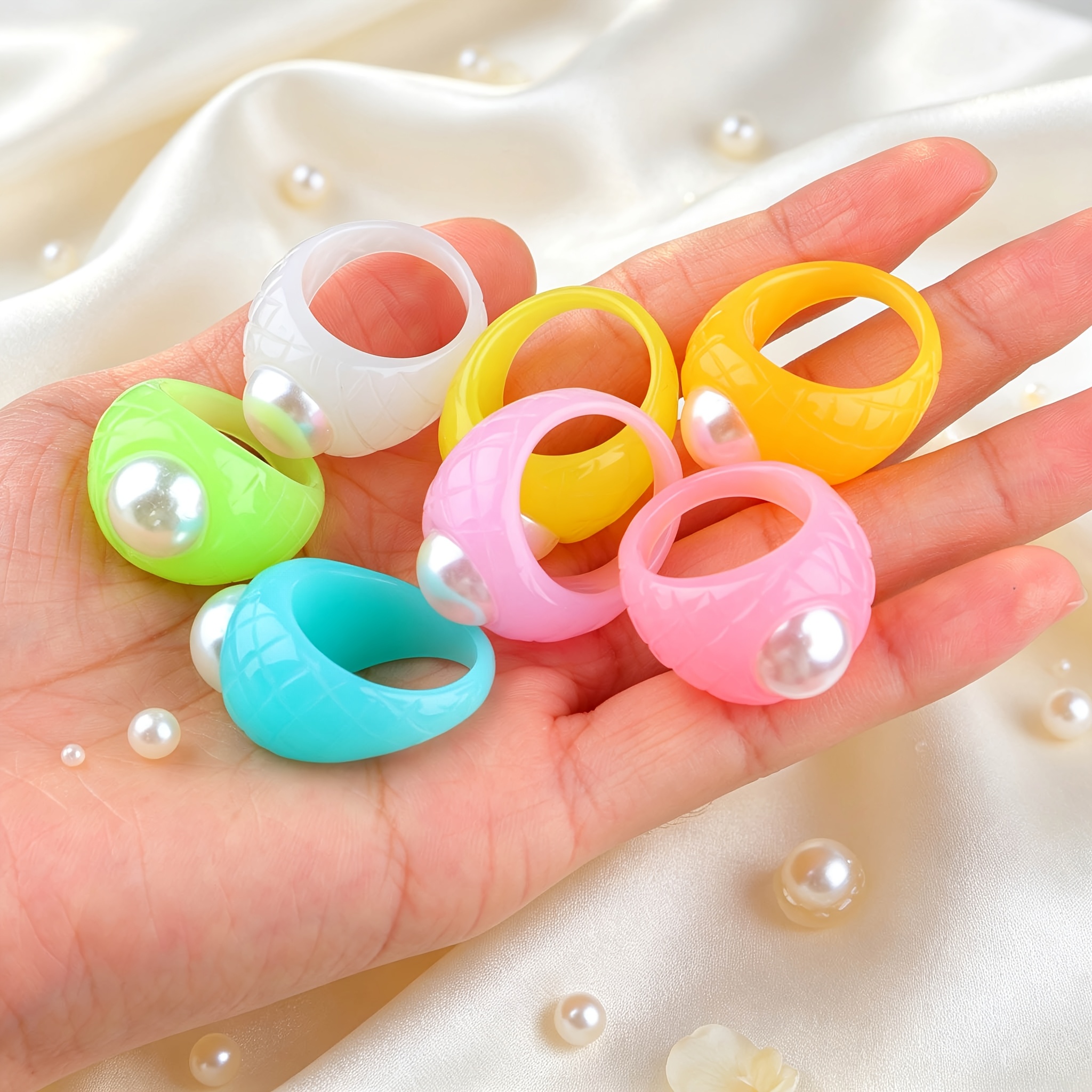 6pc Stylish Sweet Women's Rings Set, Gift for Friends